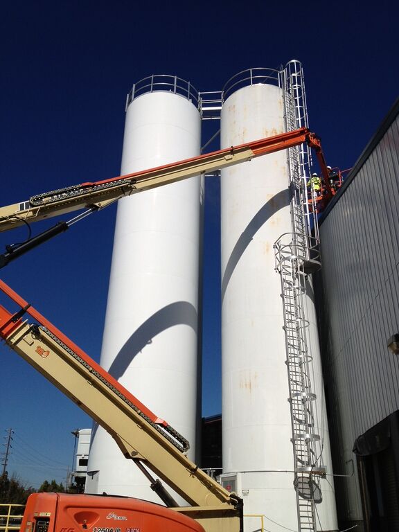 commercial heat stack and grain silo painters